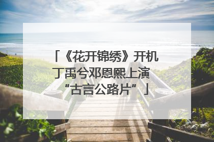 《花开锦绣》开机 丁禹兮邓恩熙上演“古言公路片”
