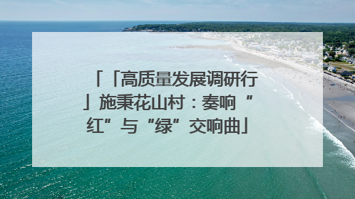 「高质量发展调研行」施秉花山村：奏响“红”与“绿”交响曲
