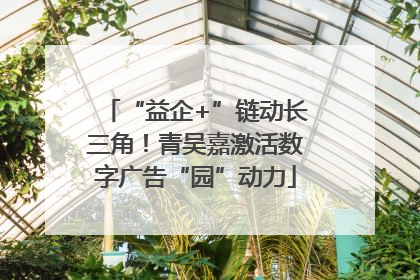 “益企+”链动长三角！青吴嘉激活数字广告“园”动力