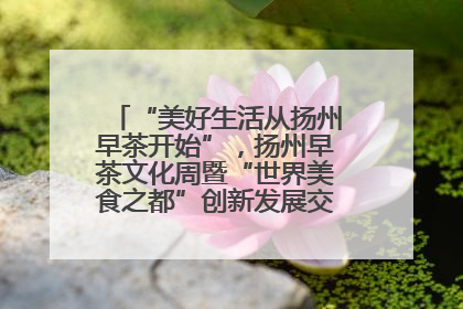 “美好生活从扬州早茶开始”，扬州早茶文化周暨“世界美食之都”创新发展交流活动启幕