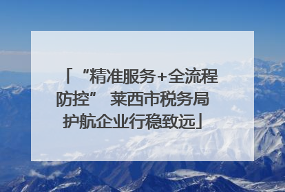 “精准服务+全流程防控” 莱西市税务局护航企业行稳致远