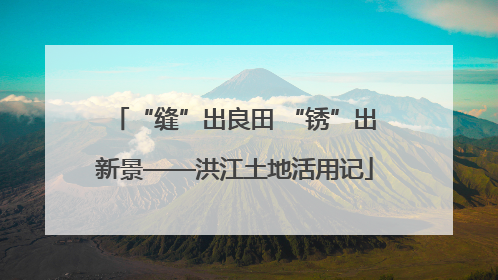“缝”出良田 “锈”出新景——洪江土地活用记