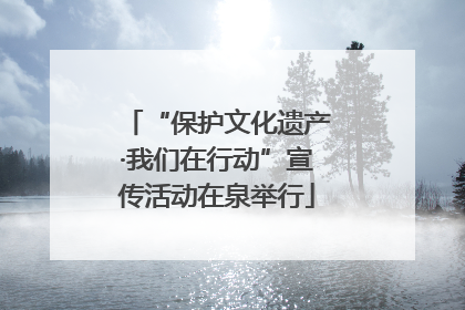 “保护文化遗产·我们在行动”宣传活动在泉举行