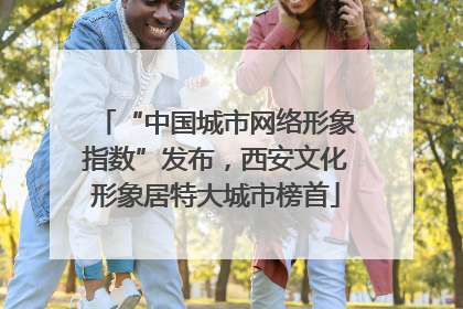 “中国城市网络形象指数”发布，西安文化形象居特大城市榜首