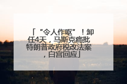 “令人作呕”！卸任4天，马斯克痛批特朗普政府税改法案，白宫回应