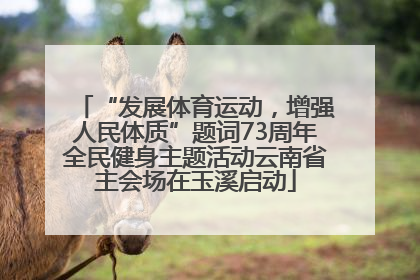 “发展体育运动，增强人民体质”题词73周年全民健身主题活动云南省主会场在玉溪启动