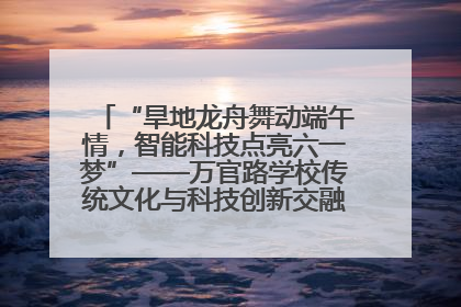 “旱地龙舟舞动端午情，智能科技点亮六一梦”——万官路学校传统文化与科技创新交融的精彩盛宴