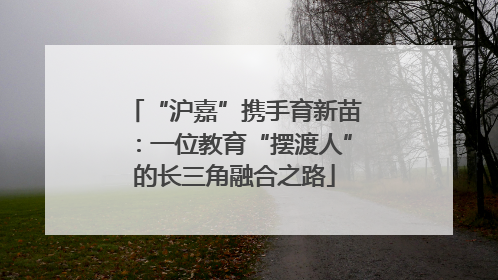 “沪嘉”携手育新苗：一位教育“摆渡人”的长三角融合之路