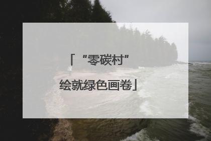 “零碳村” 绘就绿色画卷
