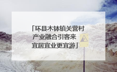 环县木钵镇关营村 产业融合引客来 宜居宜业更宜游