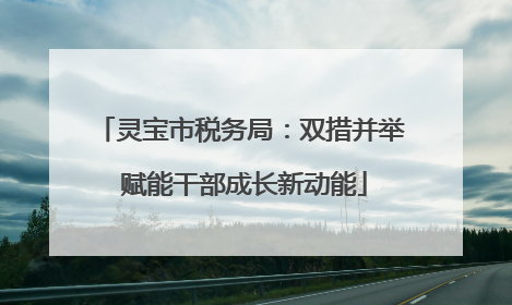 灵宝市税务局：双措并举 赋能干部成长新动能