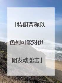 特朗普称以色列可能对伊朗发动袭击