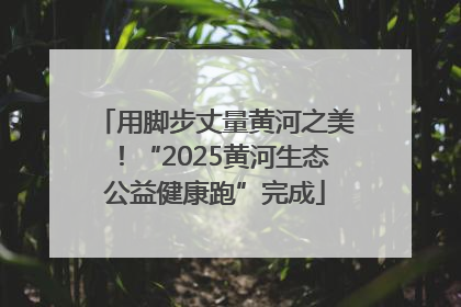 用脚步丈量黄河之美！“2025黄河生态公益健康跑”完成