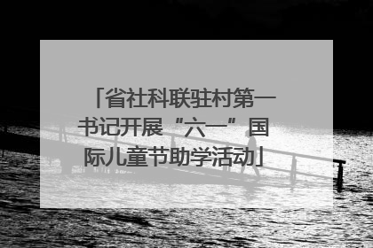 省社科联驻村第一书记开展“六一”国际儿童节助学活动