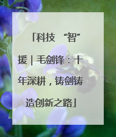 科技 “智”援｜毛剑锋：十年深耕，铸剑铸造创新之路
