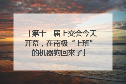 第十一届上交会今天开幕，在南极“上班”的机器狗回来了