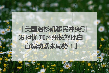 美国洛杉矶移民冲突引发担忧 加州州长怒批白宫煽动紧张局势！