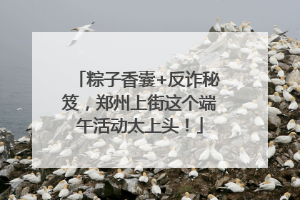 粽子香囊+反诈秘笈，郑州上街这个端午活动太上头！