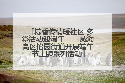粽香传情暖社区 多彩活动迎端午——威海高区怡园街道开展端午节主题系列活动