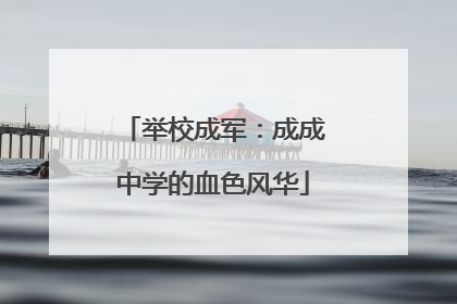 举校成军：成成中学的血色风华