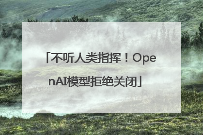 不听人类指挥！OpenAI模型拒绝关闭