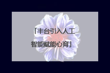 丰台引入人工智能赋能心育