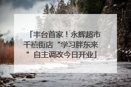 丰台首家！永辉超市千禧街店“学习胖东来”自主调改今日开业
