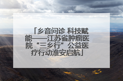乡音问诊 科技赋能——江苏省肿瘤医院“三乡行”公益医疗行动淮安启航