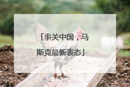 事关中国，马斯克最新表态