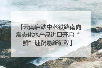 云南启动中老铁路南向常态化水产品进口开启“鲜”速贸易新征程