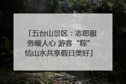 五台山景区：志愿服务暖人心 游客“粽”情山水共享假日美好