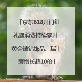 京东618开门红礼遇消费持续攀升 黄金镶钻饰品、瑞士表增长超10倍