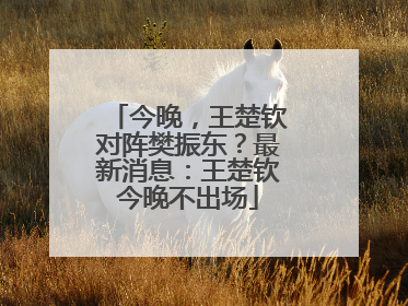 今晚，王楚钦对阵樊振东？最新消息：王楚钦今晚不出场