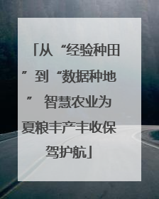 从“经验种田”到“数据种地” 智慧农业为夏粮丰产丰收保驾护航