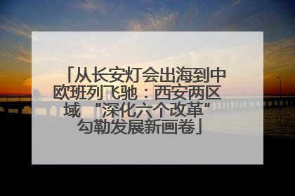 从长安灯会出海到中欧班列飞驰：西安两区域 “深化六个改革” 勾勒发展新画卷