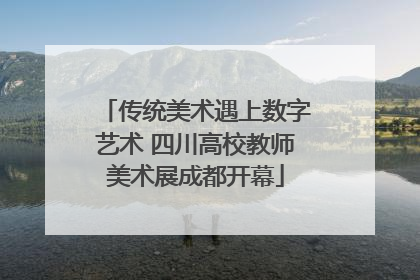 传统美术遇上数字艺术 四川高校教师美术展成都开幕