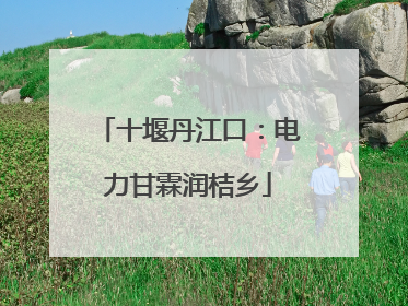 十堰丹江口：电力甘霖润桔乡