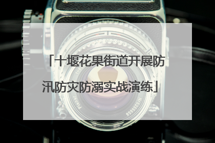 十堰花果街道开展防汛防灾防溺实战演练