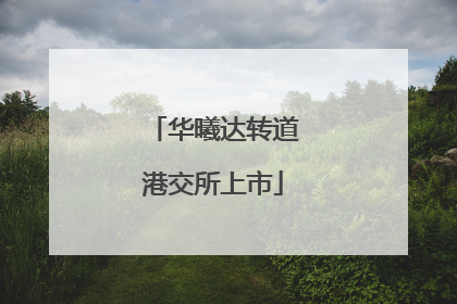 华曦达转道港交所上市