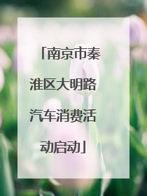 南京市秦淮区大明路汽车消费活动启动