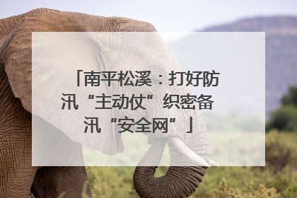 南平松溪：打好防汛“主动仗”织密备汛“安全网”