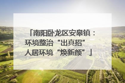 南阳卧龙区安皋镇：环境整治“出真招” 人居环境“焕新颜”
