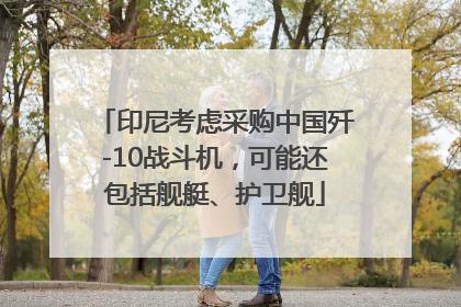 印尼考虑采购中国歼-10战斗机，可能还包括舰艇、护卫舰