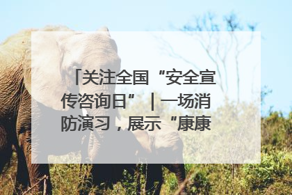 关注全国“安全宣传咨询日”｜一场消防演习，展示“康康”应急实力