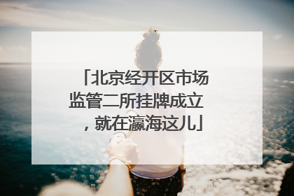 北京经开区市场监管二所挂牌成立，就在瀛海这儿