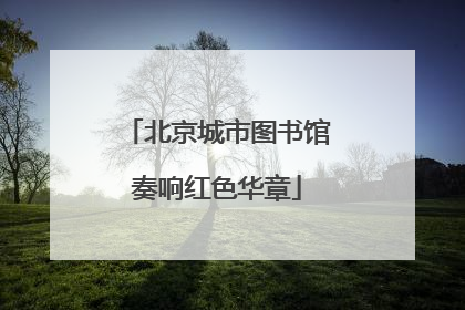 北京城市图书馆奏响红色华章