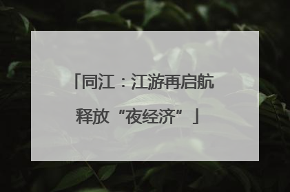 同江：江游再启航 释放“夜经济”