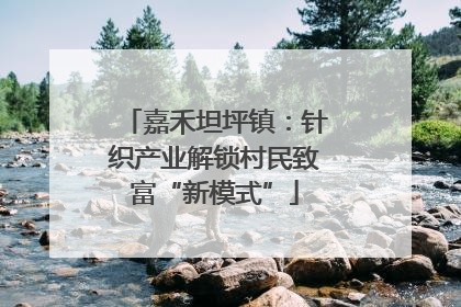嘉禾坦坪镇：针织产业解锁村民致富“新模式”