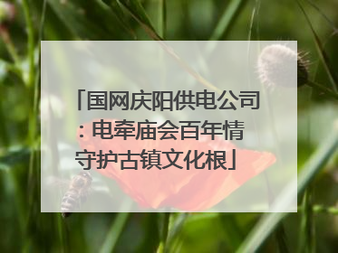 国网庆阳供电公司：电牵庙会百年情 守护古镇文化根