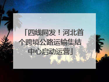 四线同发！河北首个跨境公路运输集结中心启动运营